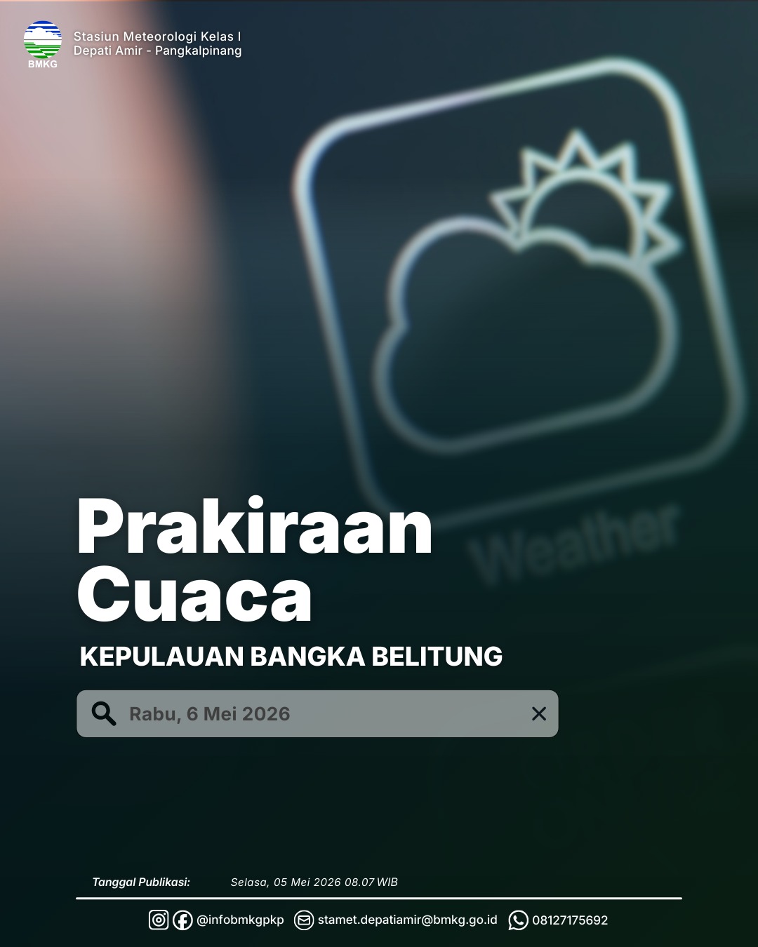 Prakiraan Cuaca Esok Hari 6 Mei 2026