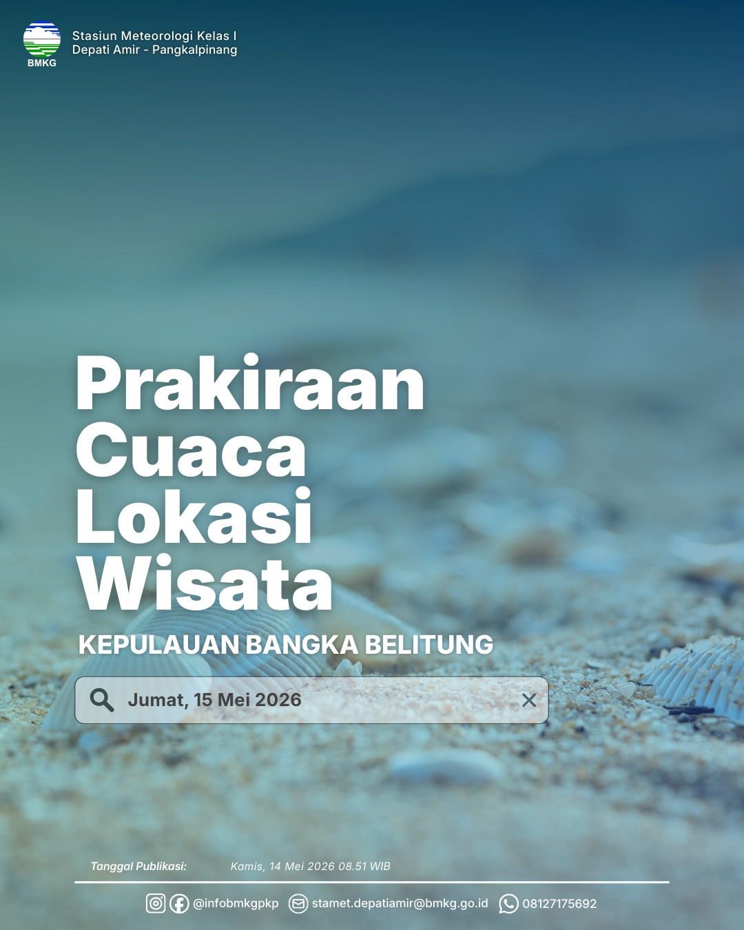 Prakiraan Cuaca Lokasi Wisata 15 Mei 2026