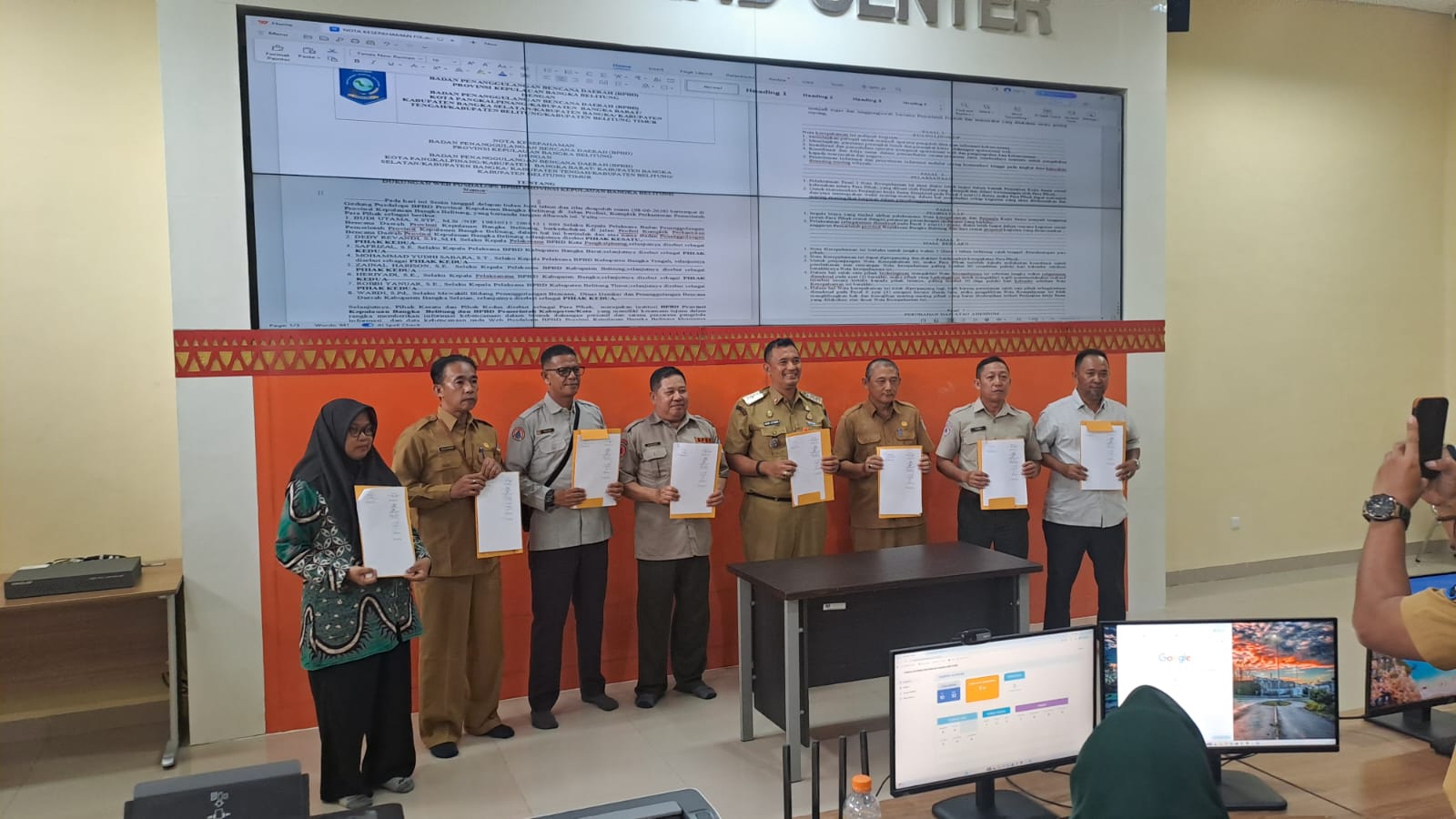 BPBD Prov. BABEL Resmi Luncurkan Pusdalops Web Penanggulangan Bencana Terintegrasi , Pendukung  Digitalisasi Menuju Satu Data Kebencanaan